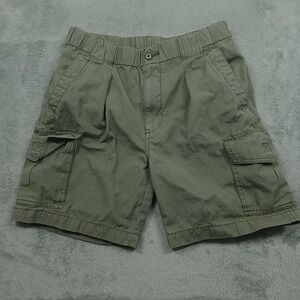 Tommy Bahama Shorts Mens Small Green Cargo Pockets Drawstring Casual